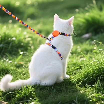 PUPTECK Adjustable Cat Harness and Leash Set Escape Proof Kitten Strap Collar - Image 7