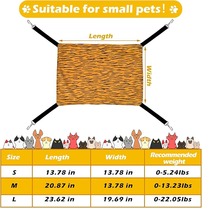 2 Pack Cat Hammock for Cage, Catio Accessories Reversible Soft Cats Bed - Image 4