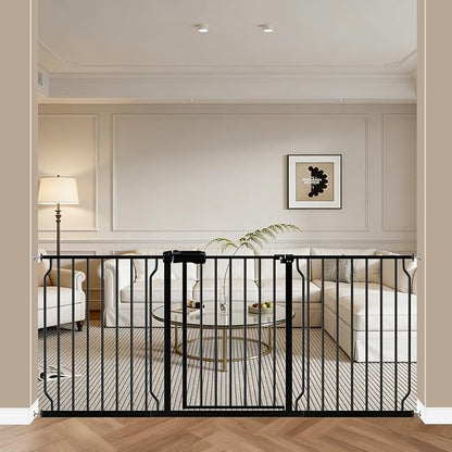 WAOWAO Baby Gate 66.93-71.65" Extra Wide Pressure Mounted Walk Through Swing by WAOWAOBABYSAFETYPRODUCTS