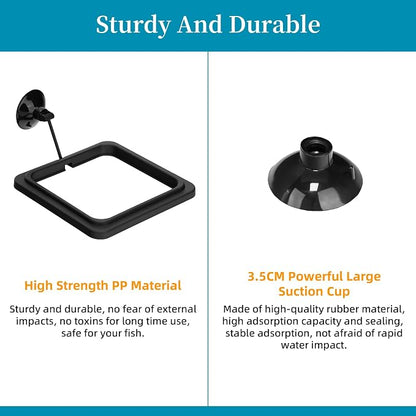 Fish Feeding Ring Aquarium Square Floating Food Feeder Circle - Image 5