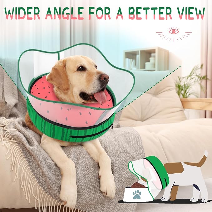 Supet Raised Inflatable Dog Cone Collar to Stop Licking, Soft Dog Cone - Image 5