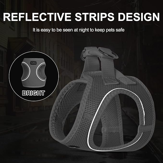 PetiFine Cat Harness and Leash Set, Escape Proof Kitten Harness Reflective - Image 4