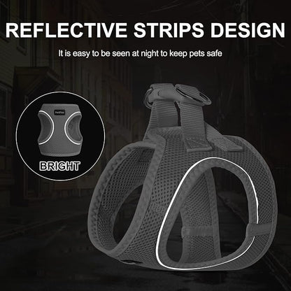 PetiFine Cat Harness and Leash Set, Escape Proof Kitten Harness Reflective - Image 4