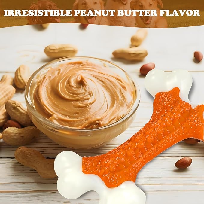 10-Pack Dog Toys for Aggressive Chewers Large Breed, Tough Bones, Nylon Puppy - Image 6