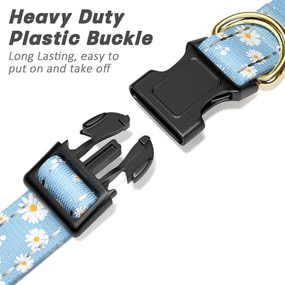 Reflective Dog Collar for Extra Small Dogs, Cute Daisy Theme Adjustable - Image 4