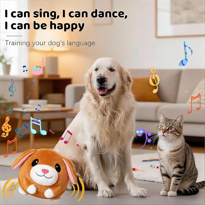 Interactive Dog Toys, Active Moving Pet Plush Toy - Image 2