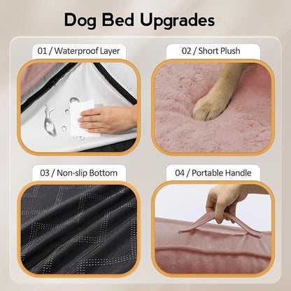 Large Orthopedic Dog Bed with Sides XXXL Dog Beds with Removable Washable Cover - Image 5