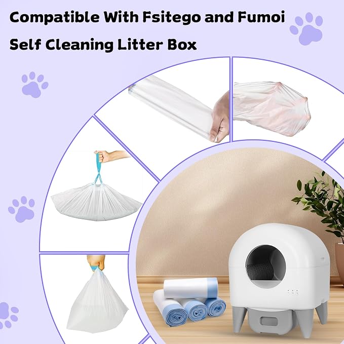 80 Count 26" x 11.8" Cat Litter Box Liners - Image 3