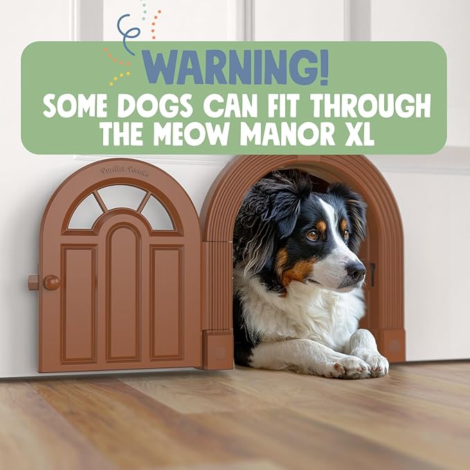 Purrfect Portal Meow Manor® XL Interior Cat Door – No-Flap Pet Door - Image 5
