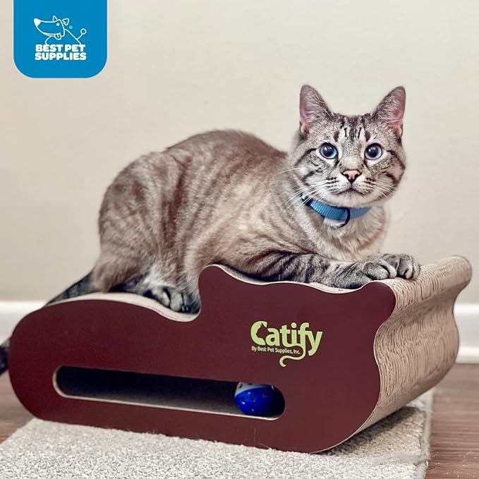 Best Pet Supplies Catify Cat Scratcher, Fun Interactive Scratchers, Claw Safe - Image 4