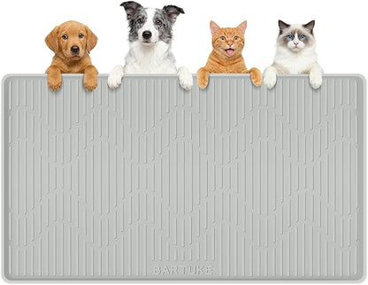 Silicone Cat & Dog Food Mat, Pet Placemat by Bartuke
