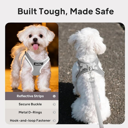 PetiFine Step in Small Dog Harness and Leash Set, Breathable All Weather Air - Image 4