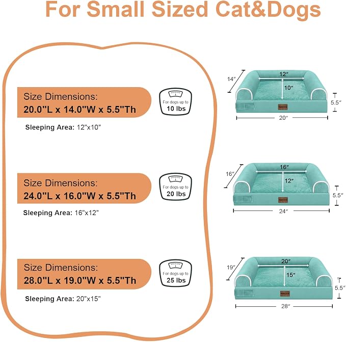 Small Dog Bed Orthopedic Washable: Beds Bolster Small Sized Dogs Bed Egg Crate - Image 6