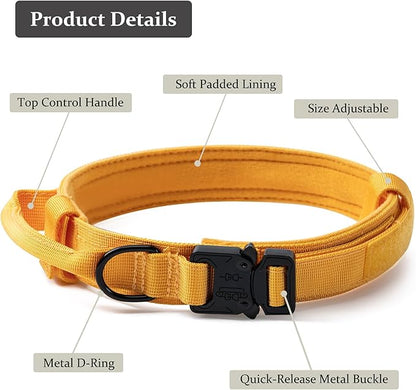Tactical Dog Collar, Adjustable Military Training Nylon Dog Collar - Image 2