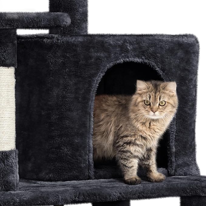 Yaheetech Cat Tree Cat Tower, 63in Multi-Level Pet Furniture - Image 5