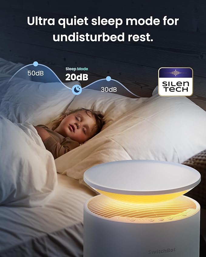 SwitchBot Air Purifier for Home up to 3620 ft², HEPA Air Purifier - Image 6