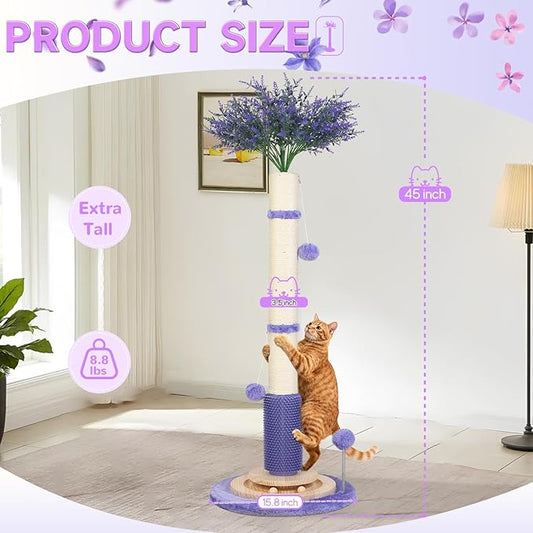 Cat Scratching Post for Indoor Large Adults, Cute Tree - Image 2