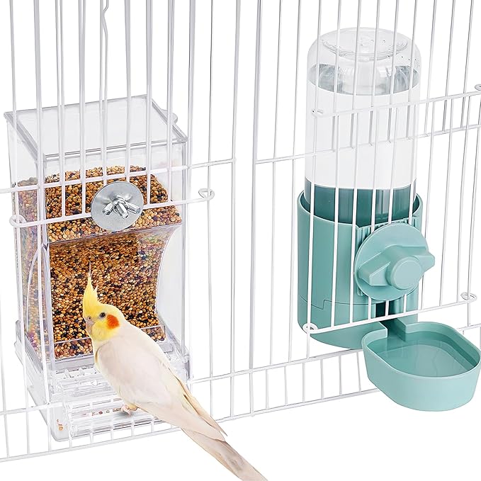 No Mess Bird Feeder Water Dispenser Set, Bird Feeder by lemtrflo