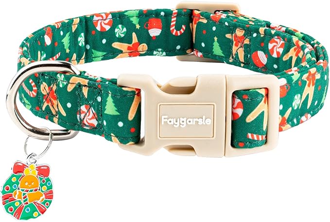 Faygarsle Christmas Dog Collar, Plastic Buckle by Faygarsle