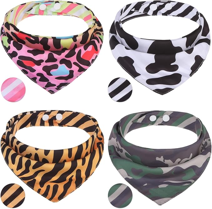 PAWCHIE Dog Bandanas Small Reversible Styles Pet Triangle Scarf Bibs by PAWCHIE