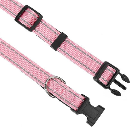 Reflective Dog Collar, Adjustable Soft Neoprene Padded Nylon Pet Collars - Image 3