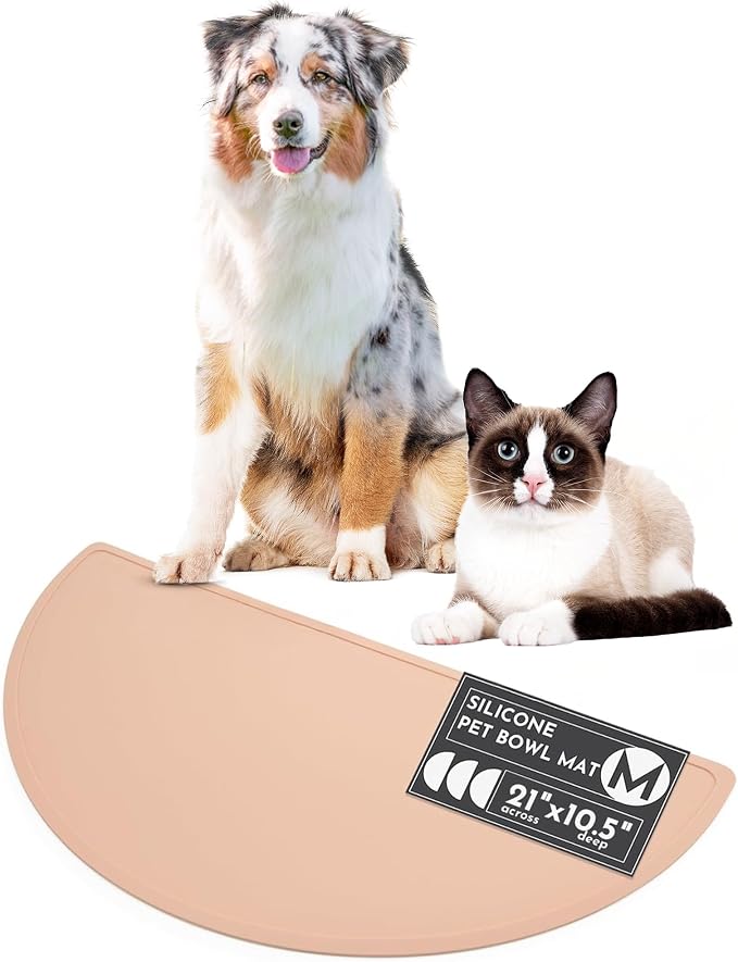 Should We Go - Waterproof Silicone Pet Food Mat - Non-Slip, Spill-Proof Feeding by ShouldWeGo