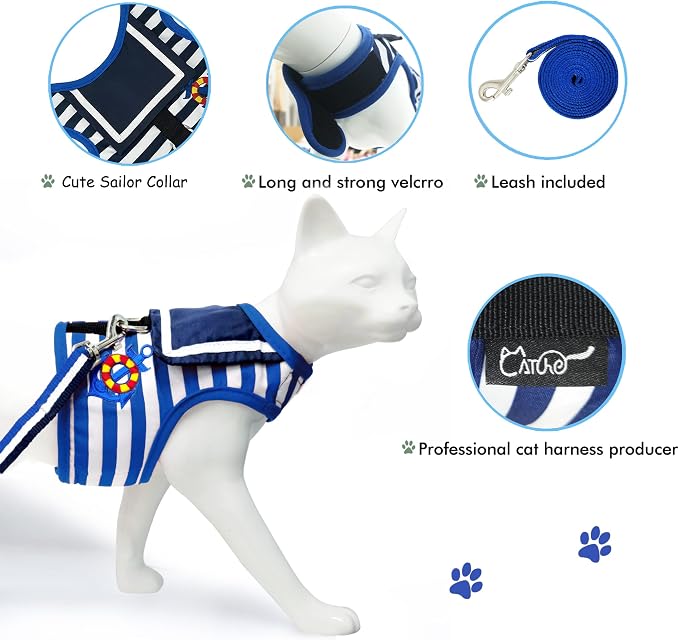 Cat Harness and Leash for Walking Escape Proof, Adjustable Cat Vest Harness - Image 5