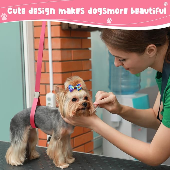 60 Pcs Cute Puppy Dog Hair Bows Small Bowknot Hair Bows - Image 5