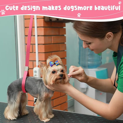 60 Pcs Cute Puppy Dog Hair Bows Small Bowknot Hair Bows - Image 5