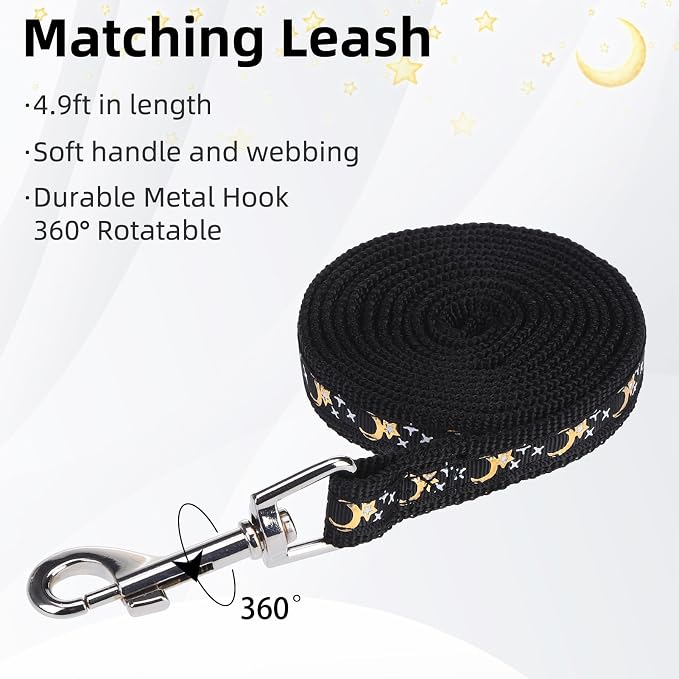 PUPTECK Adjustable Cat Harness and Leash Set Escape Proof Kitten Strap Collar - Image 6