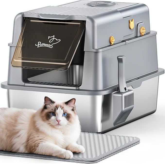 L7 Pro-Stainless Steel Litter Box by PalNests