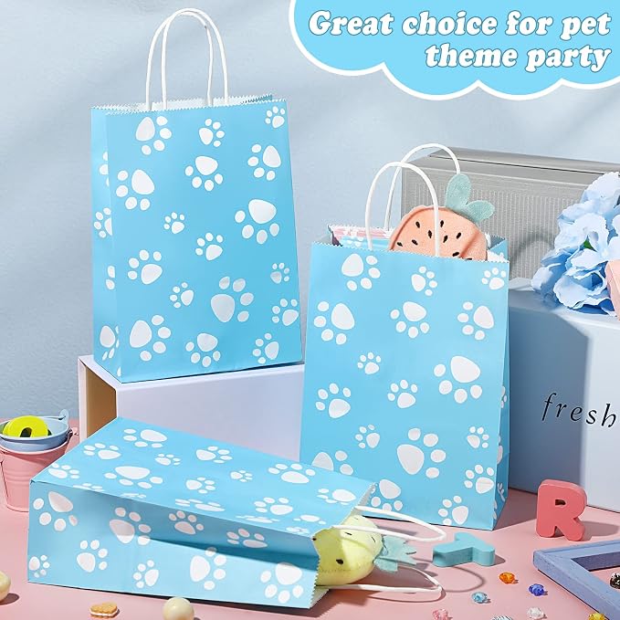 Blulu 20 Pcs Puppy Dog Paw Gift Bags - Image 4