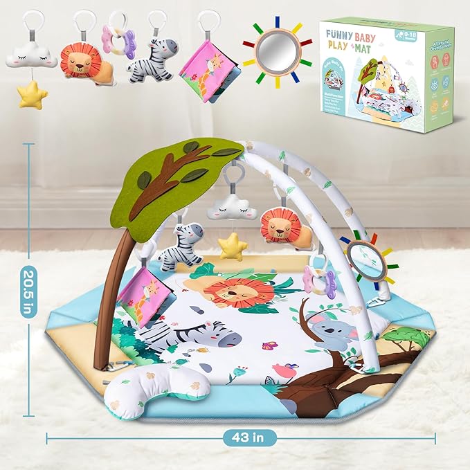 Baby Gym Play Mat, 8-in-1 Tummy Time Mat & Ball Pit - Image 7