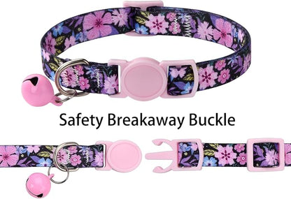 Cat Collar Breakaway with Bells, 3 Pack Girl Boy Pet Cat Collar with Bohemia - Image 2