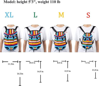 Dog Carrier Legs Out Front Pet Carrier Backpack Adjustable Puppy Cat Small Bag - Image 2