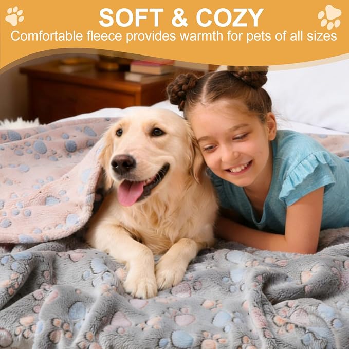 1 Pack 3 Blankets for Dogs, Dog Blanket for Large & Medium Pet Cat, Premium - Image 3