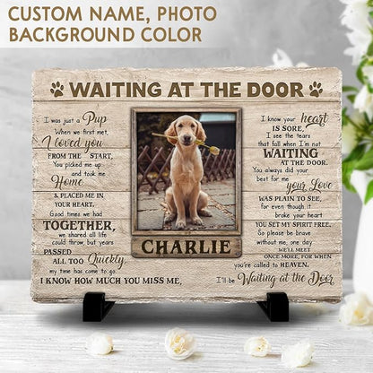 Personalized Dog Memorial Stone Plaque - Image 2