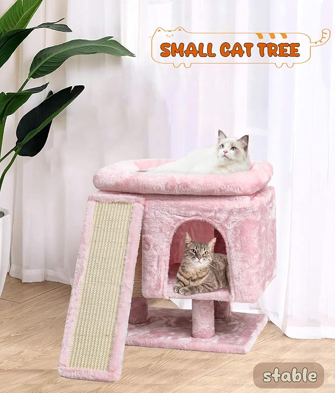 SYANDLVY Small Pink Cat Tree - Image 2