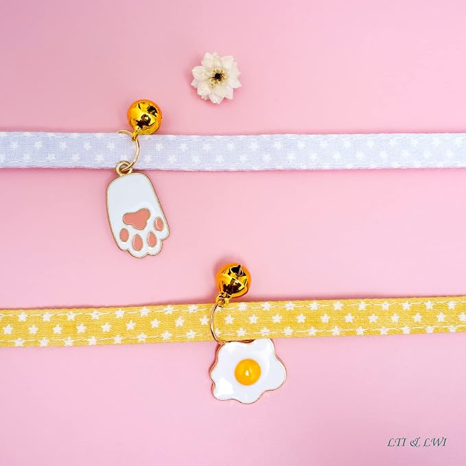 2 Pack Star Cotton Breakaway Cat Collars - Image 4