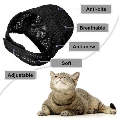 10 Pcs Cat Bathing Bag Set Pet Mesh Shower Bag Anti Bite and Scratch Pet - Image 3