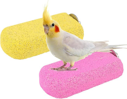 Wontee Bird Chewing Toys Grinding Beak Bird Perch Stand by Wontee
