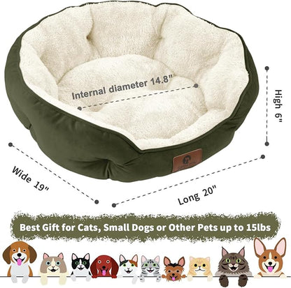 Asvin Small Dog Bed for Small Dogs, Cat Beds for Indoor Cats, Pet Bed for Puppy - Image 3