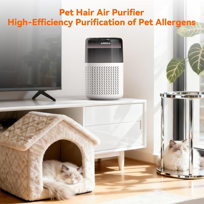 AIRROMI HEPA Air Purifier for Bedroom&Home, Pet Air Purifier for Home Pets - Image 9