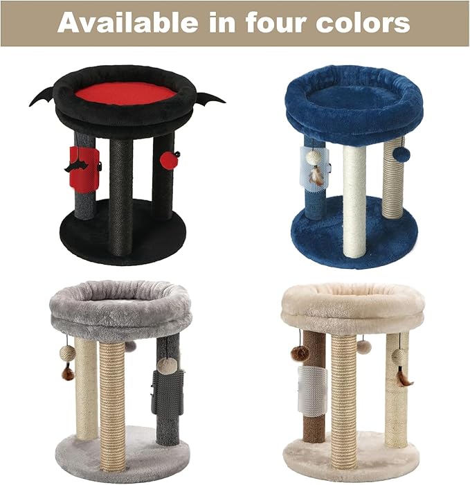 MECOOL 4in1 Small Cat Tree, Scratching Post - Image 6