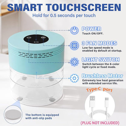 Water Air Purifiers for Home, Water Based Air Purifier Fits Essential Oil - Image 4