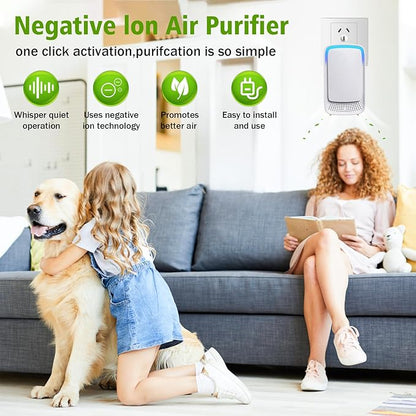 2026 New 6 Pack Plug In Air Ionizers-Negative Ion Air Purifier - Image 2
