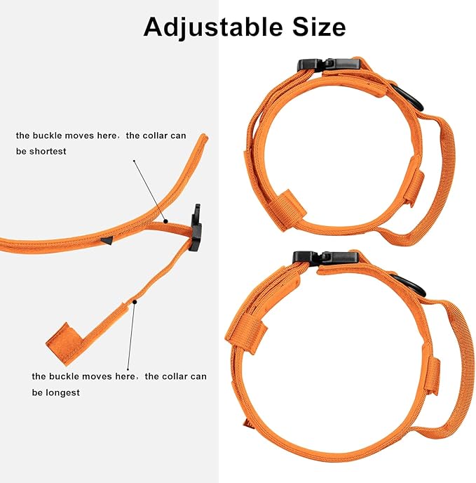 DAGANXI Tactical Dog Collar, Adjustable Military Training Nylon Dog Collar - Image 4