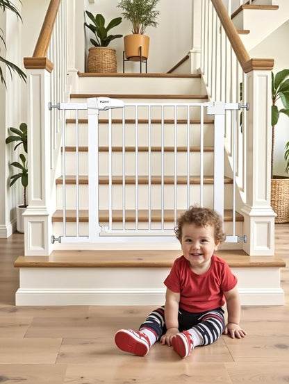 Baby Gate for Stairs, 29.5-40.5" Dog Gate for Doorways, Walk Thru Auto Close - Image 7