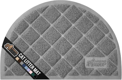 GORILLA GRIP Cat Litter Box Mat, Water Resistant, US Designed Kitty Litter by GorillaGrip