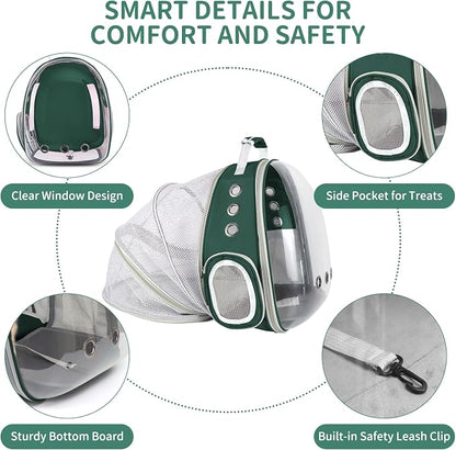 Cat Backpack Carrier, Back Expandable Pet Backpack - Image 5